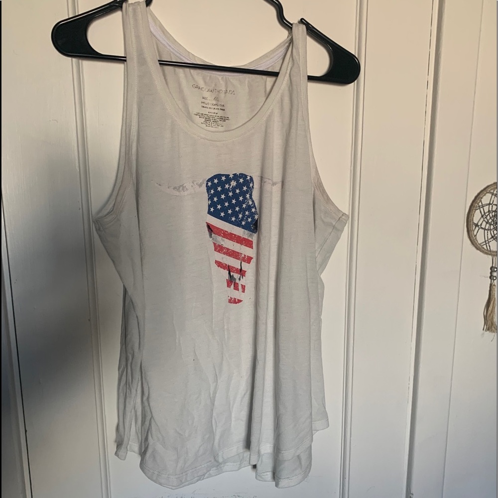 American Flag Bull Head Tank